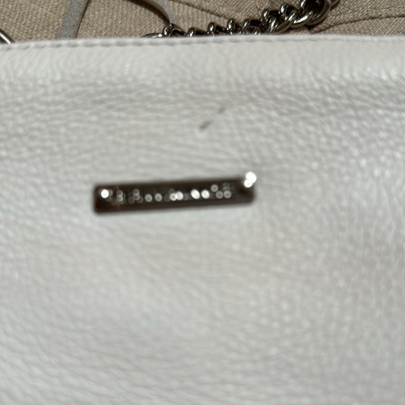 Rebecca Minkoff Triple Zip Mini Crossbody Bag white Leather Silver-Tone Hardware - Picture 4 of 7